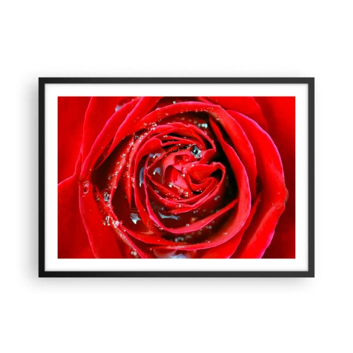 Poszter fehér keretben - A harmatcseppekben - 70x50 cm