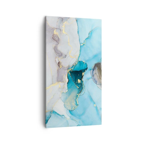 Vászonkép - Tanulmány a szürke és a türkiz találkozásáról - 45x80 cm