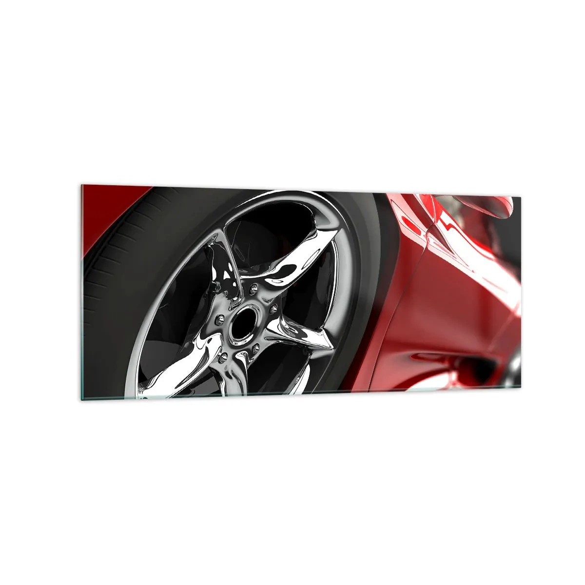 Üveg kép - Gyorsaságnak született - 120x50 cm