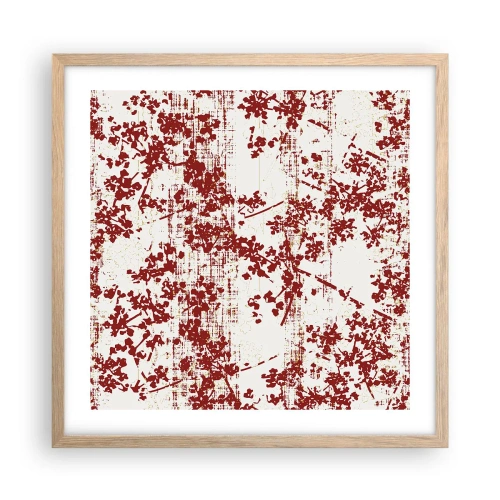 Poszter világos tölgy keretben - Mint egy régi perkál - 50x50 cm