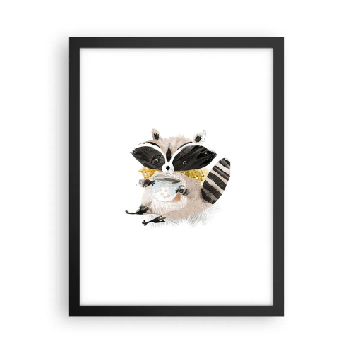 Poszter fehér keretben - A barátom a mosómedve - 30x40 cm