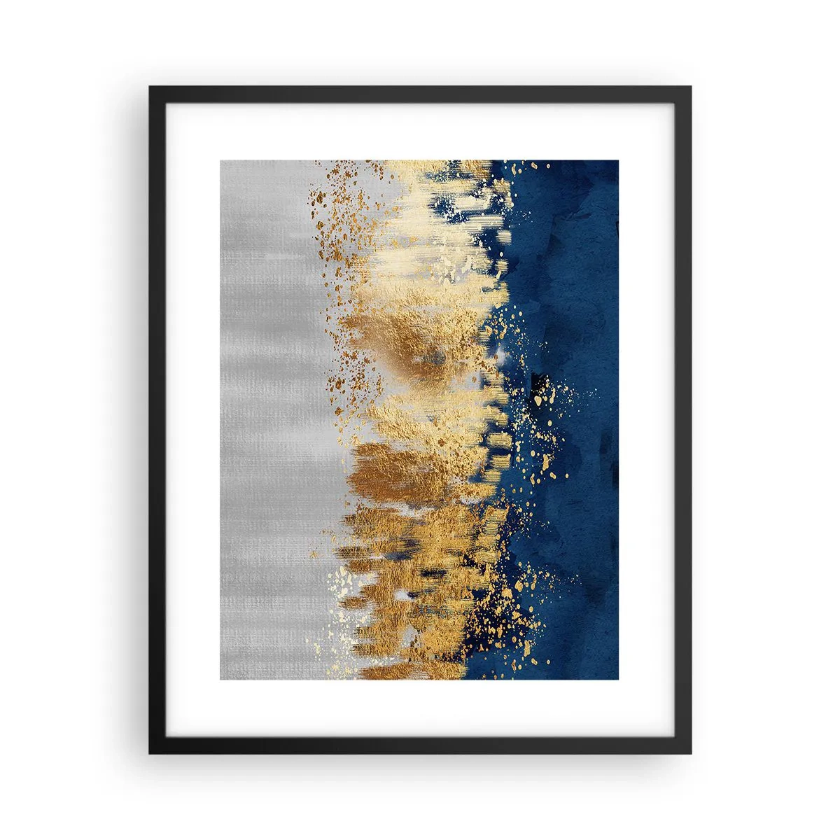 Poszter fehér keretben - Modern kompozíció csillogással - 40x50 cm