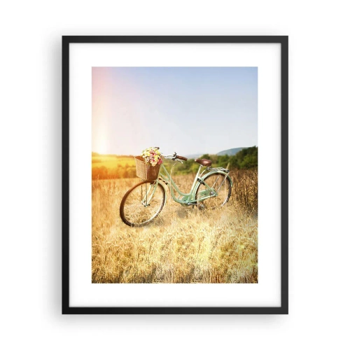 Poszter fehér keretben - Itt maradok egy darabig - 40x50 cm