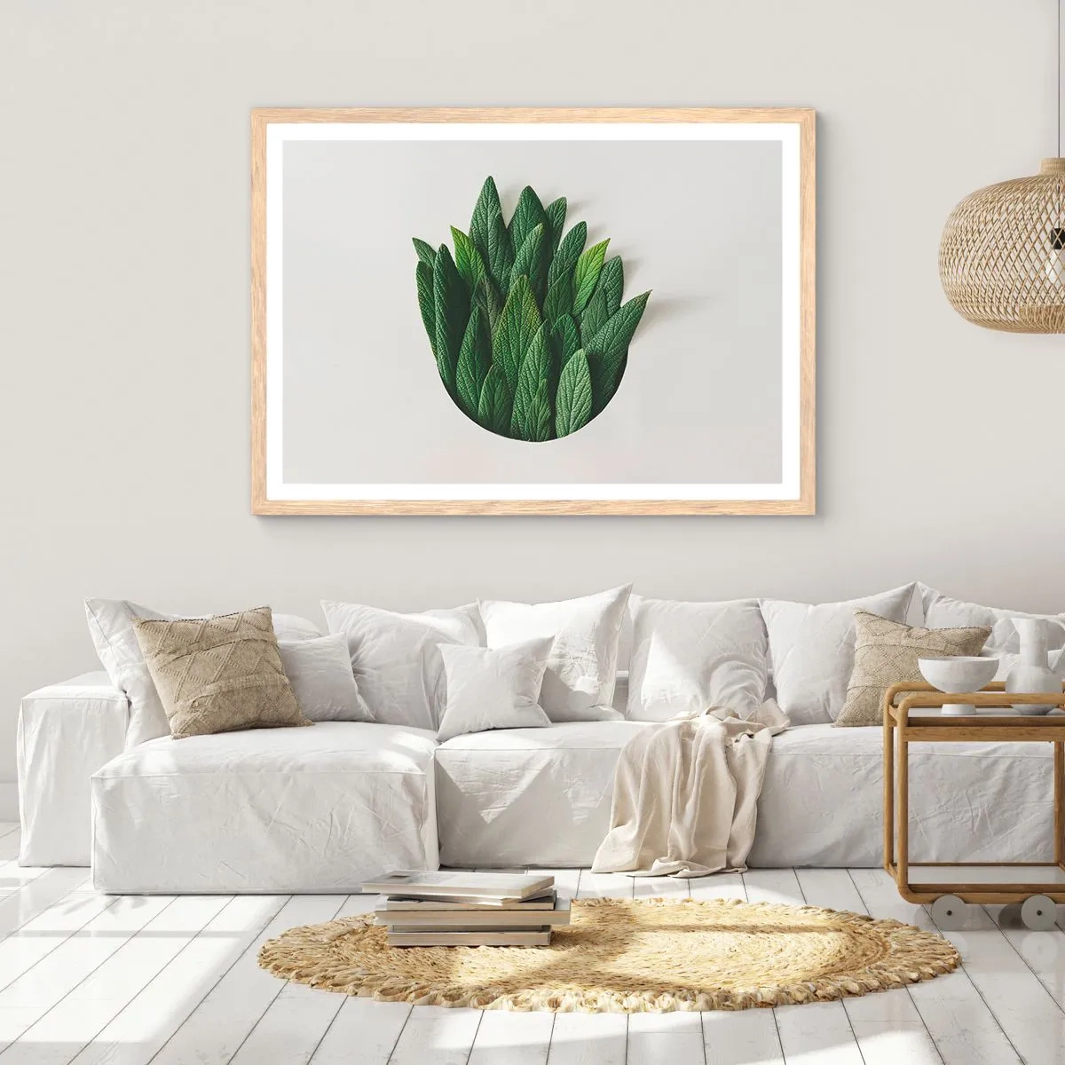 Poszter világos tölgy keretben - Féktelen kíváncsiság - 40x30 cm