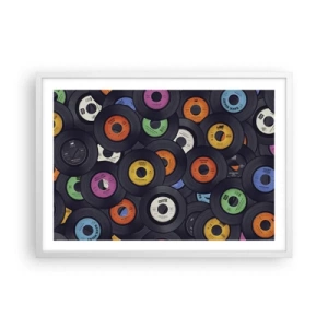 Poszter fekete keretben - A klasszika színei - 70x50 cm