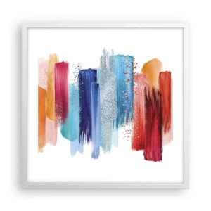 Poszter fekete keretben - Fel és le - 50x50 cm