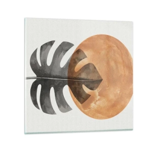 Üveg kép - Mindig a nap - 40x40 cm