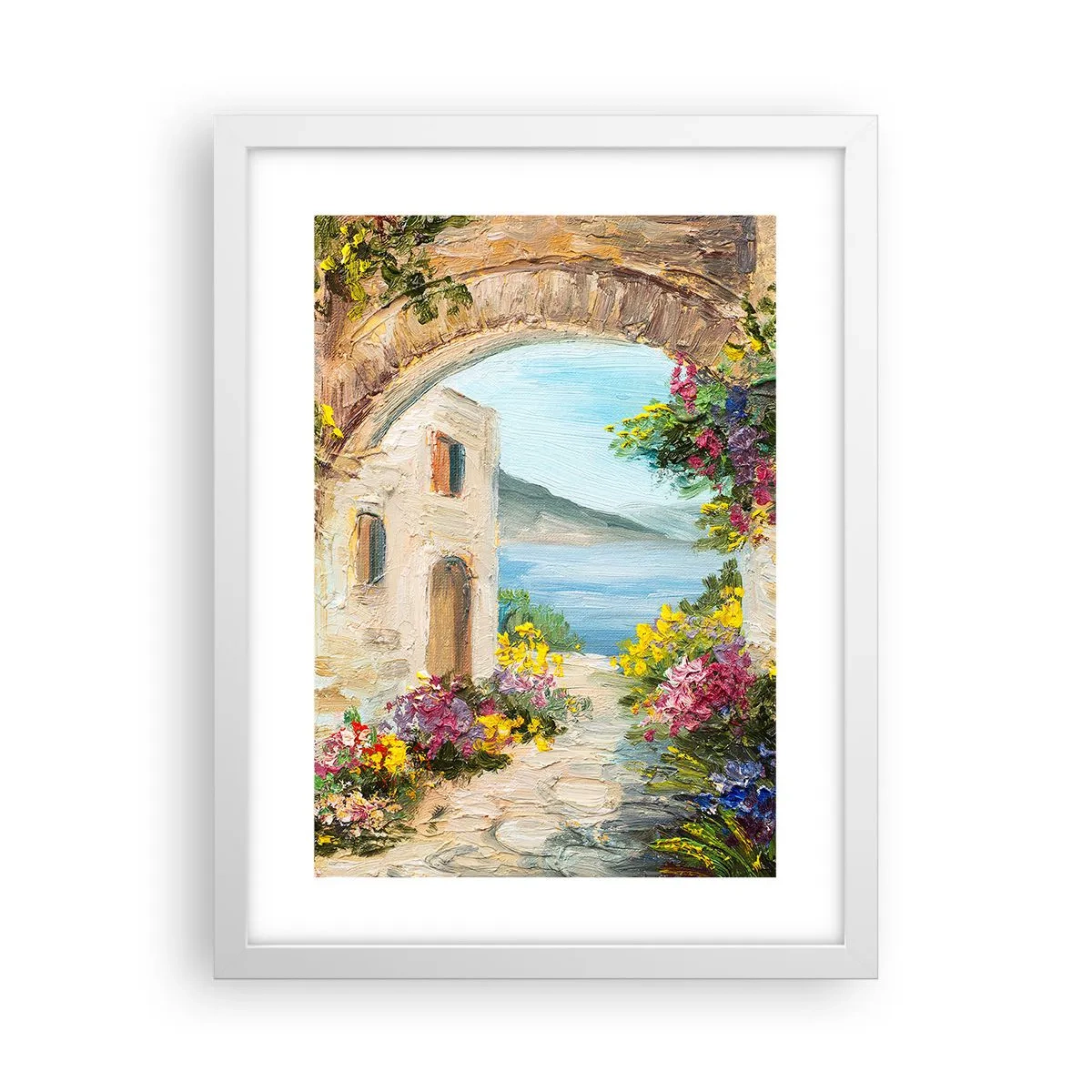 Poszter fekete keretben - Egy tengerparti vidék varázsa - 30x40 cm