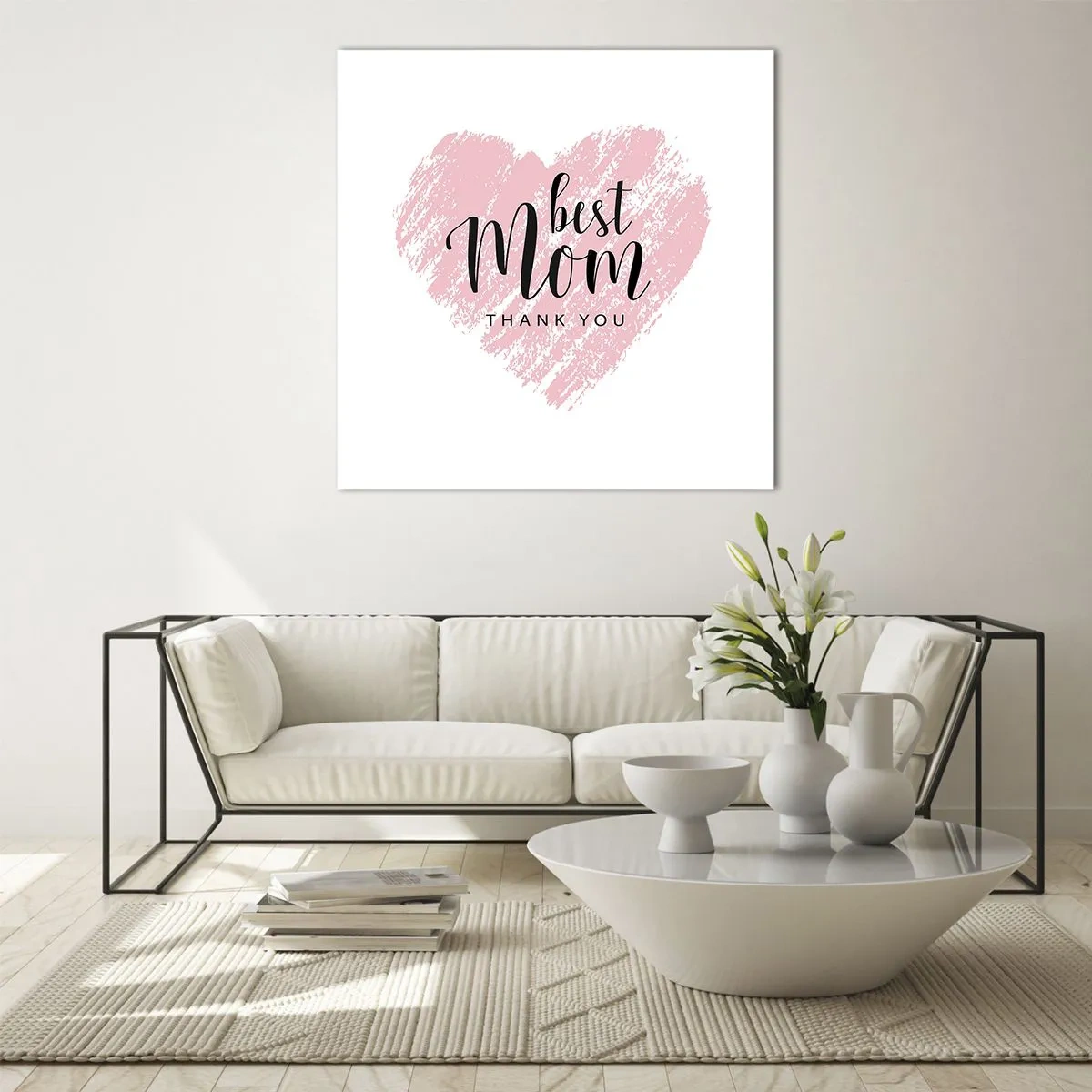 Üveg kép - Mindig a megfelelő pillanat - 60x60 cm