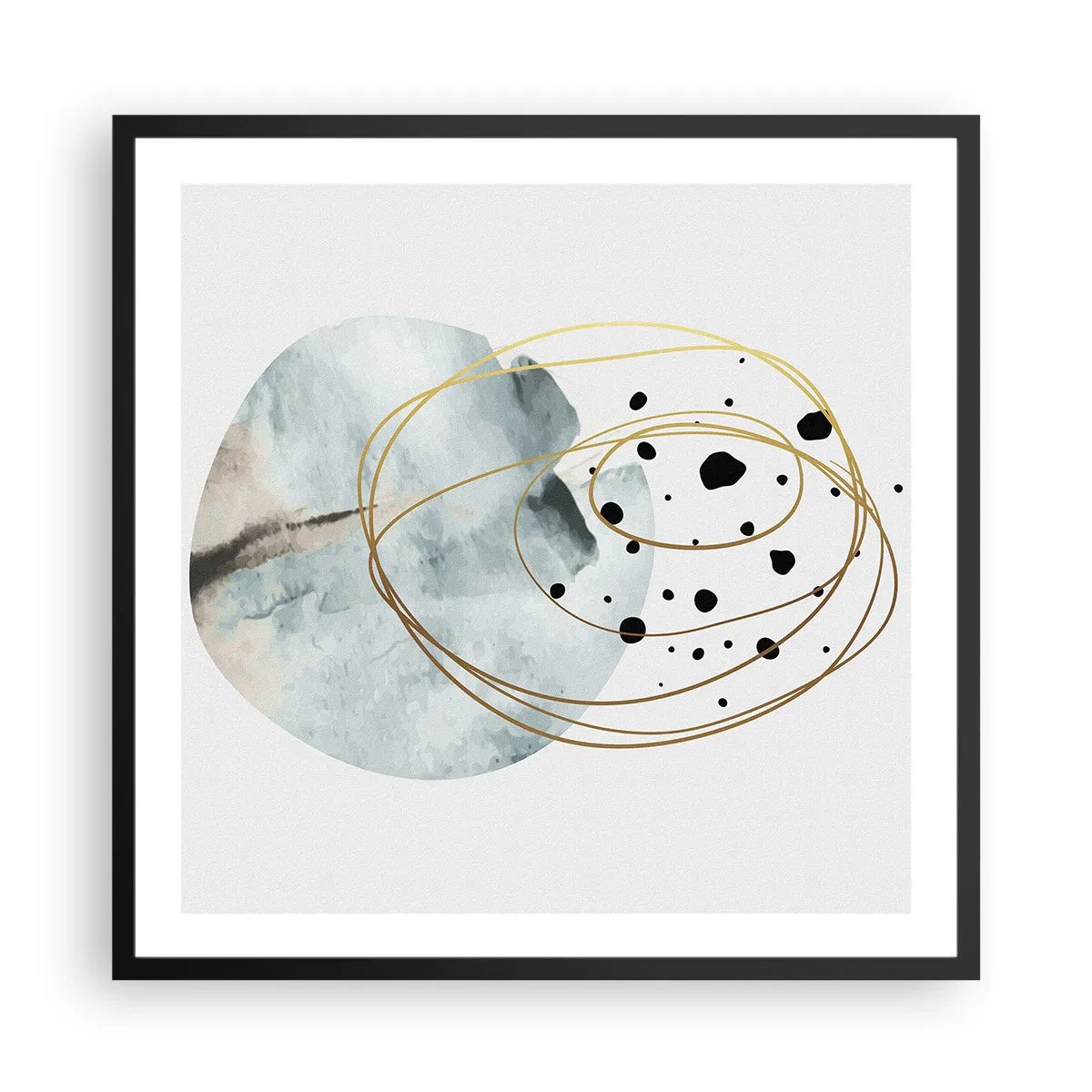 Poszter fehér keretben - Az ölelő térben - 60x60 cm