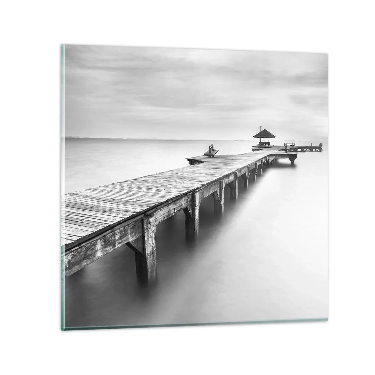 Üveg kép - A távolba - 30x30 cm