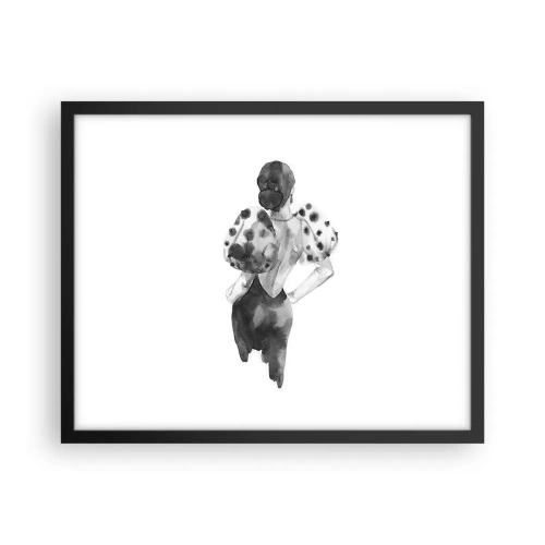 Poszter fehér keretben - Egyenesen elsétált mellettem - 50x40 cm