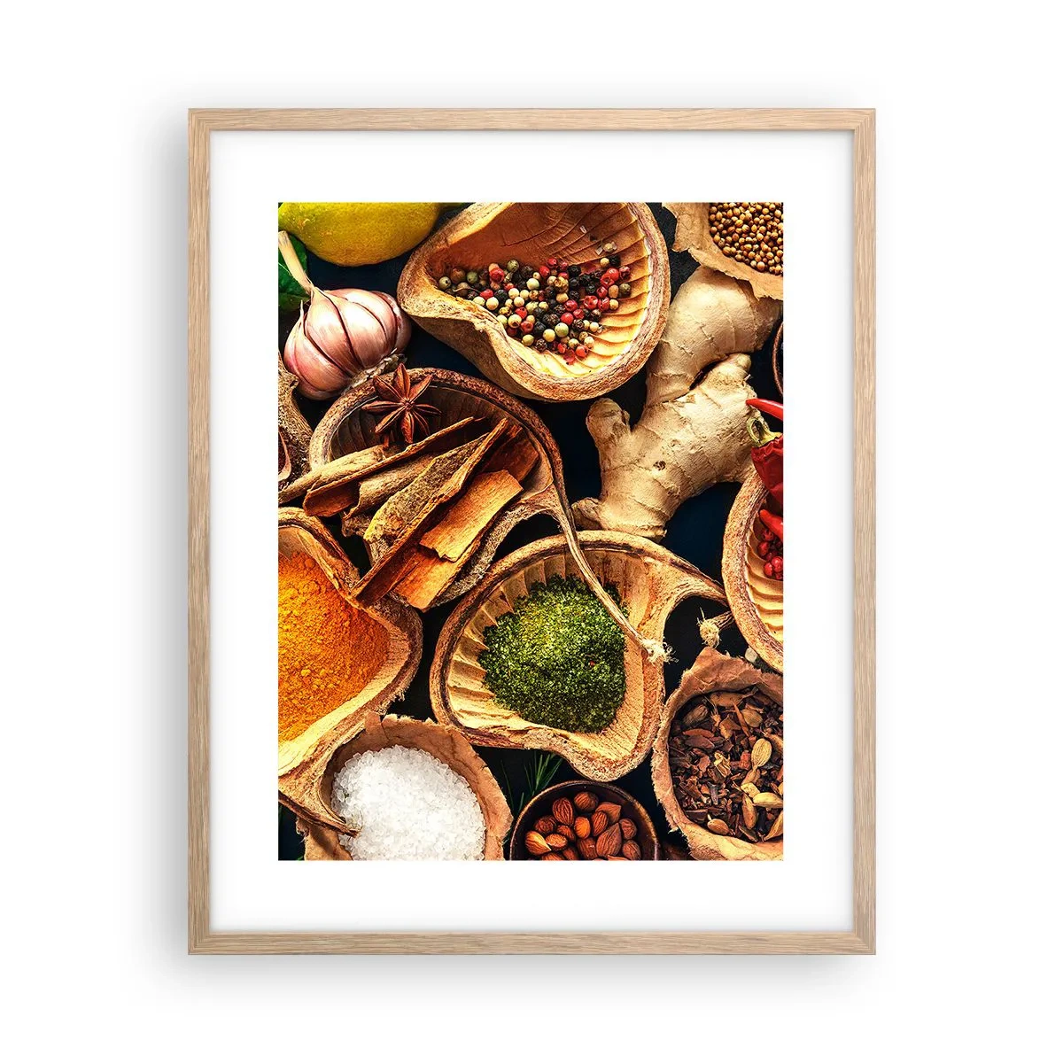 Poszter világos tölgy keretben - Vigyél, amit akarsz - 40x50 cm