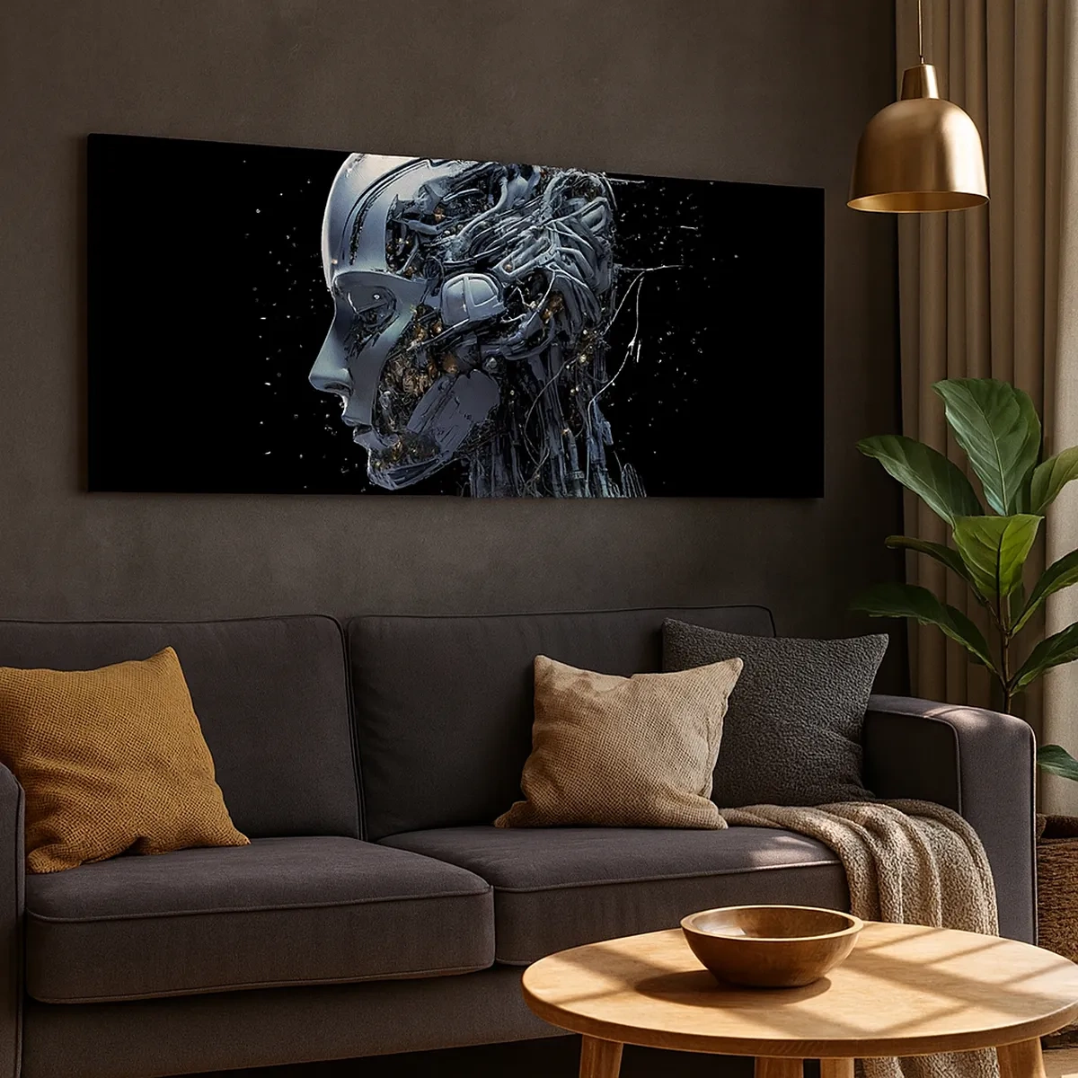 Vászonkép - A technológia egy nő - 30x30 cm