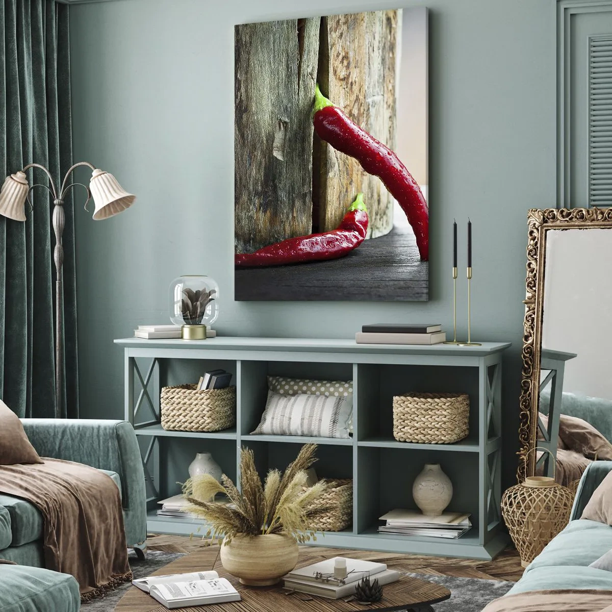 Vászonkép - Red hot chili peppers - 45x80 cm