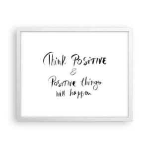 Poszter fekete keretben - Hogyan élj? - 50x40 cm