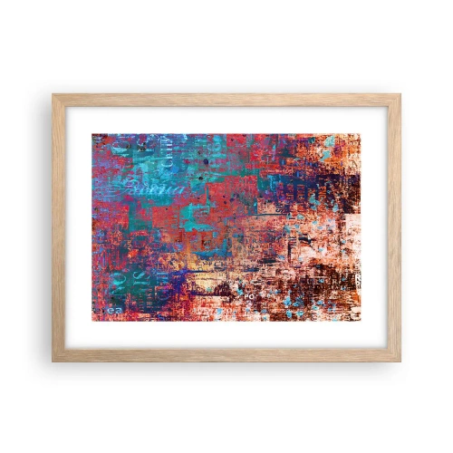 Poszter világos tölgy keretben - Emlékezés és feledés - 40x30 cm