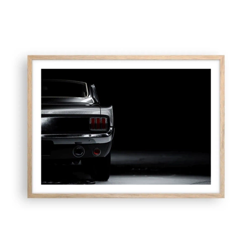 Poszter világos tölgy keretben - Klasszikus báj - 70x50 cm