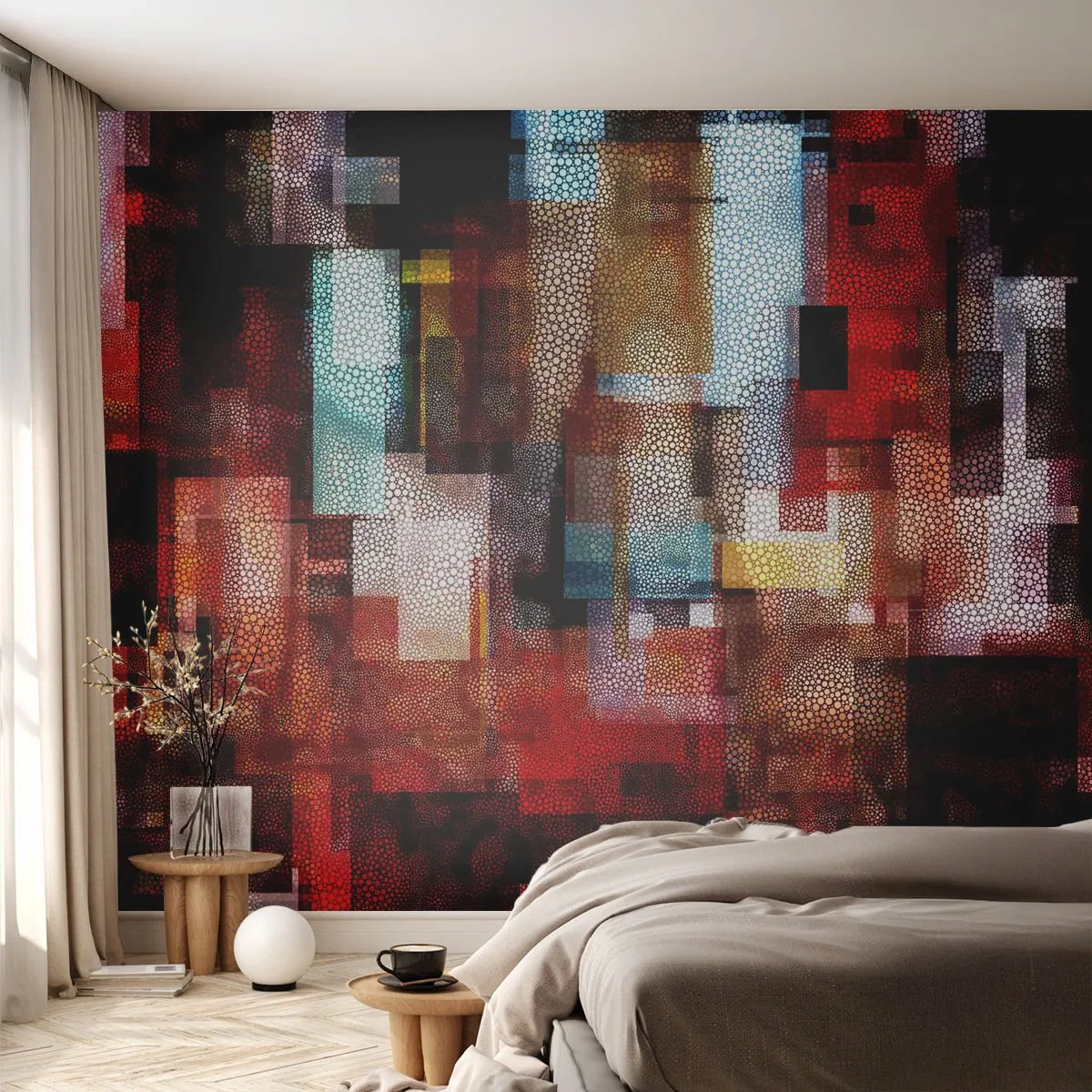Fotótapéta Premium Sand - Zavartság zavartsággal - Absztrakció, Darab, Festmény - 100x70 cm