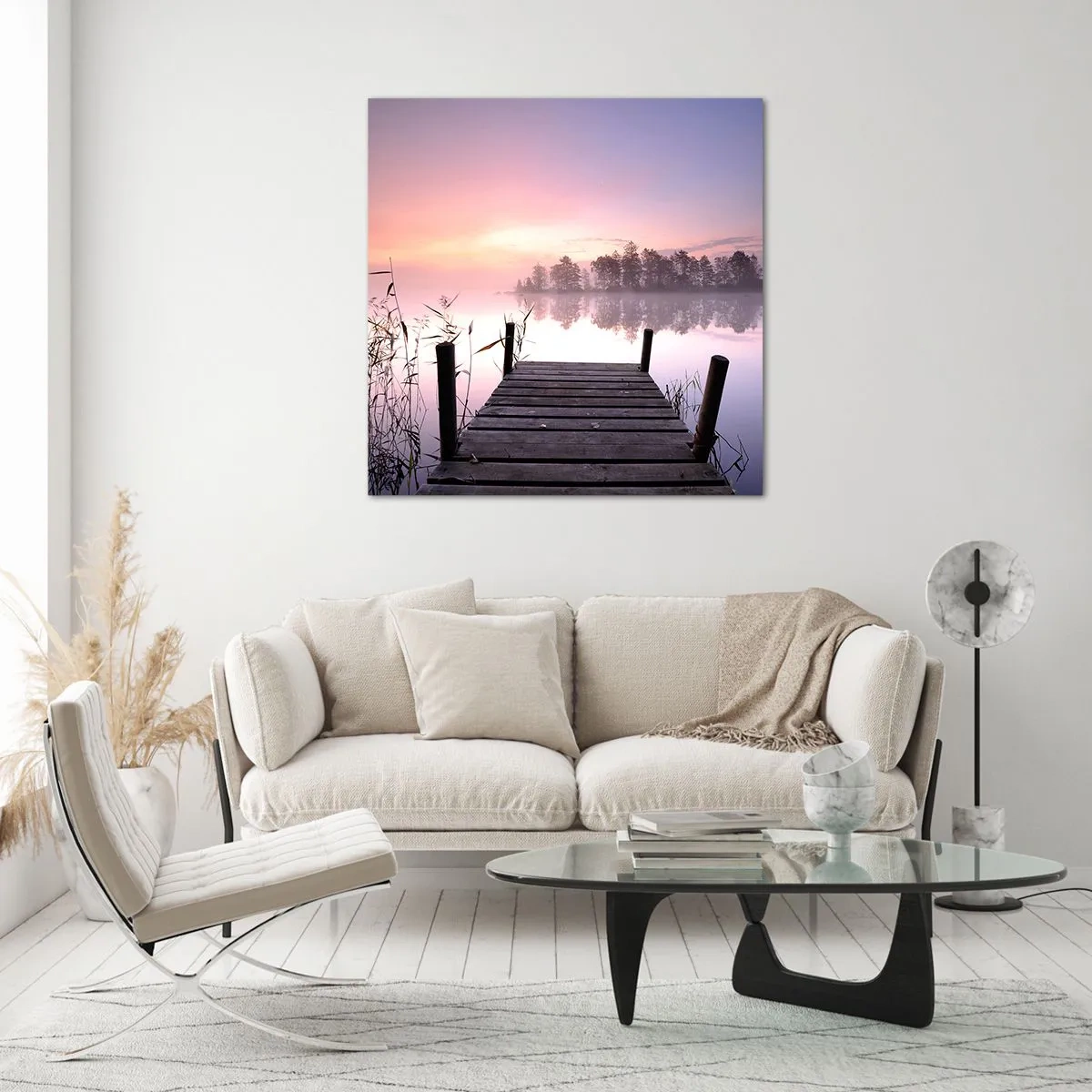 Üveg kép - A lila ködből... - 60x60 cm