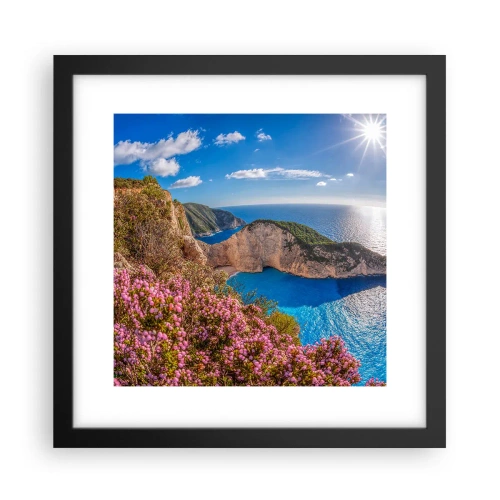 Poszter fehér keretben - Nagyszerű görög nyaralásom - 30x30 cm