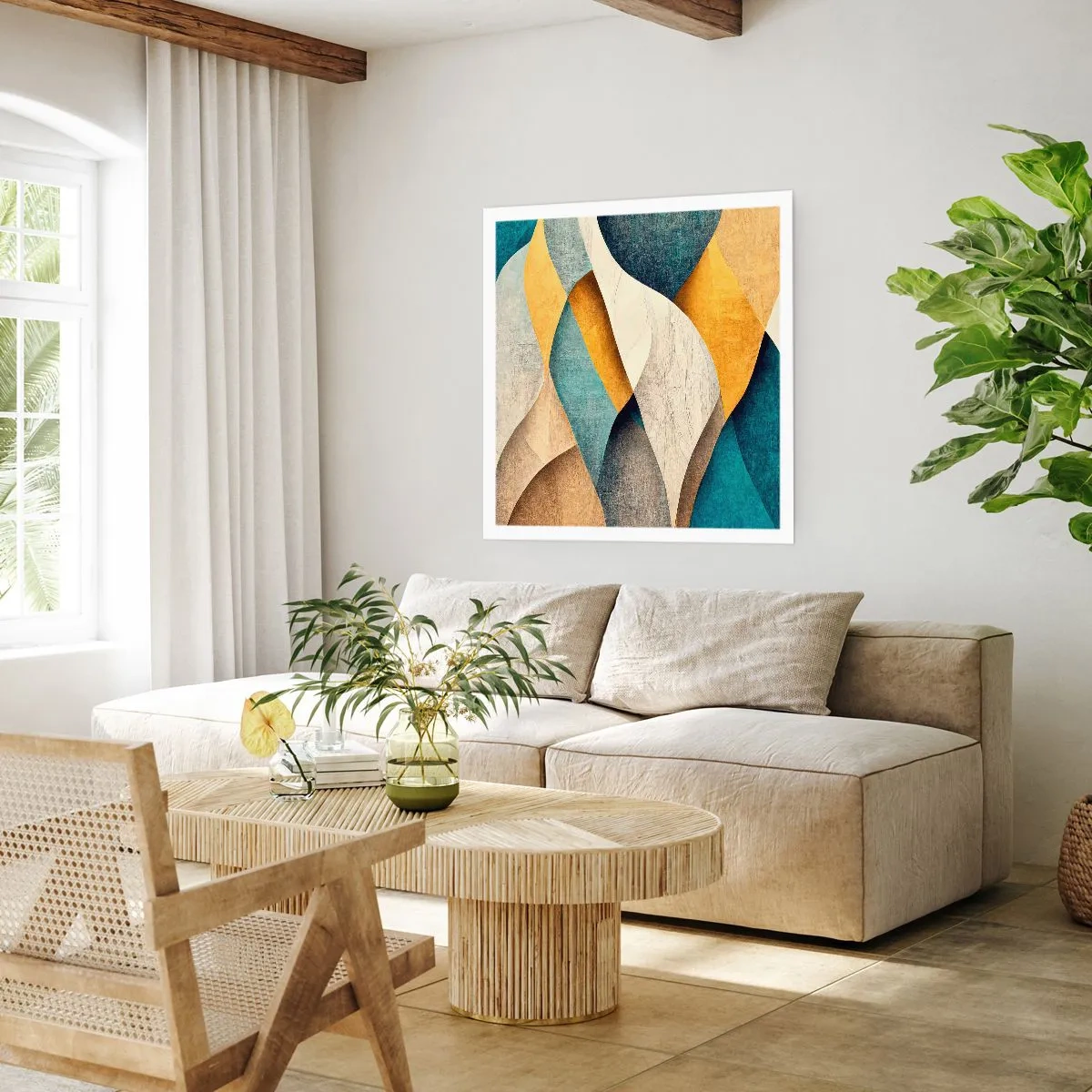 Poszter - Ritmus és hullámzás - 60x60 cm