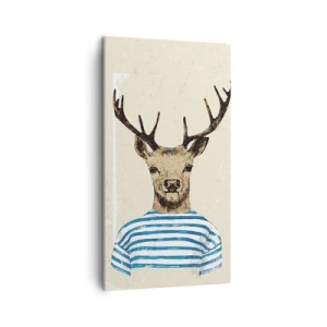 Vászonkép - Mert szeretem a csíkos pólókat! - 45x80 cm