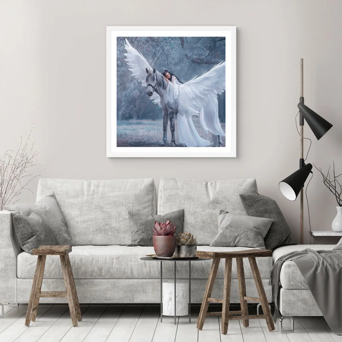 Poszter fekete keretben - Egy ihletett pillanat - 50x50 cm