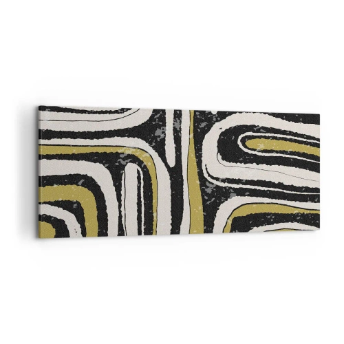 Vászonkép - Kompozíció: traktusok és sikátorok - 120x50 cm