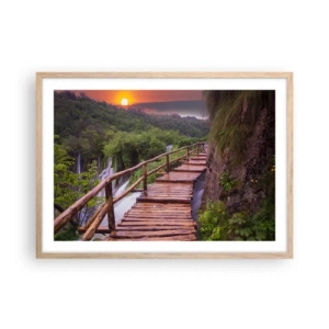 Poszter világos tölgy keretben - Hihetetlen szépség - 70x50 cm