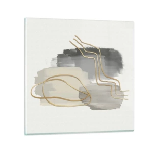 Üveg kép - Létezés és mozgás - 70x70 cm