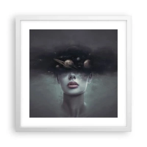 Poszter fekete keretben - És a bolygók megvadulnak... - 40x40 cm