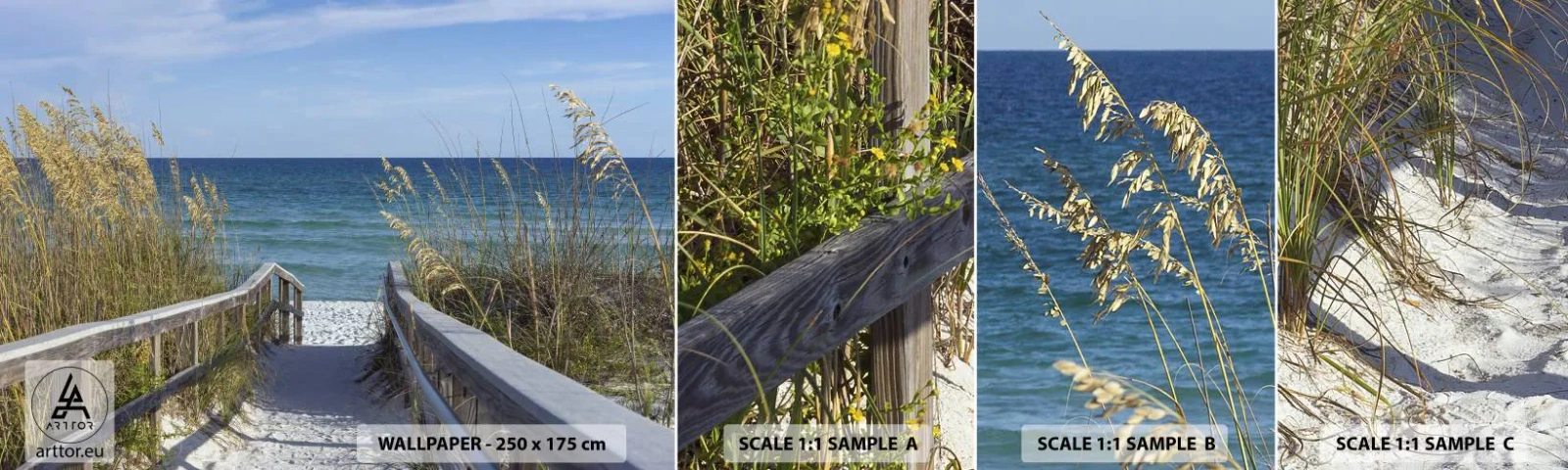 Fotótapéta Minta Standard Eco - Napsütésben, szélben - Tájkép, Sea Dune, Tenger - 100x30 cm