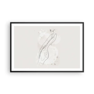 Poszter fehér keretben - Eltévedni nézésben - 91x61 cm