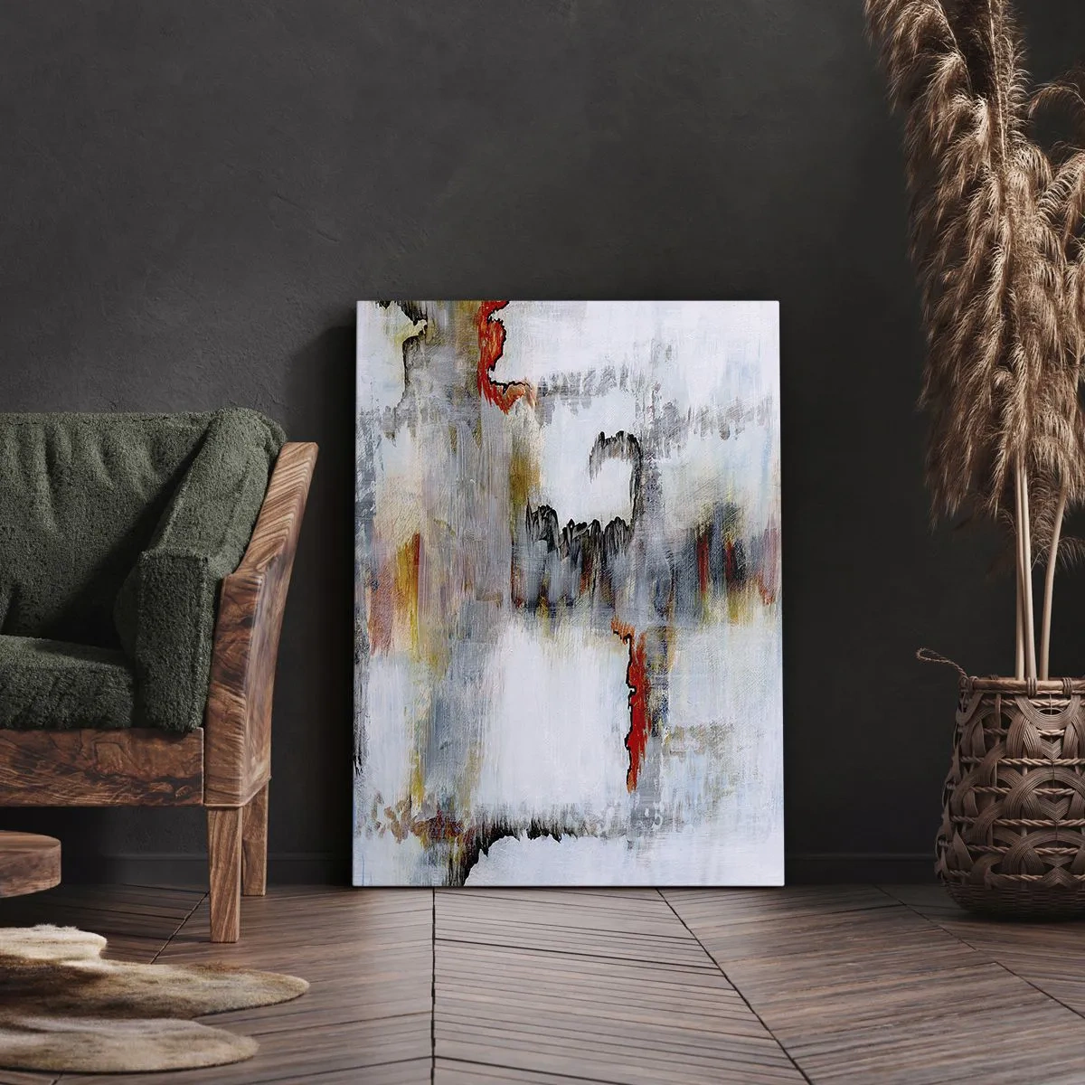 Vászonkép - Egy bottal a vízen - 45x80 cm