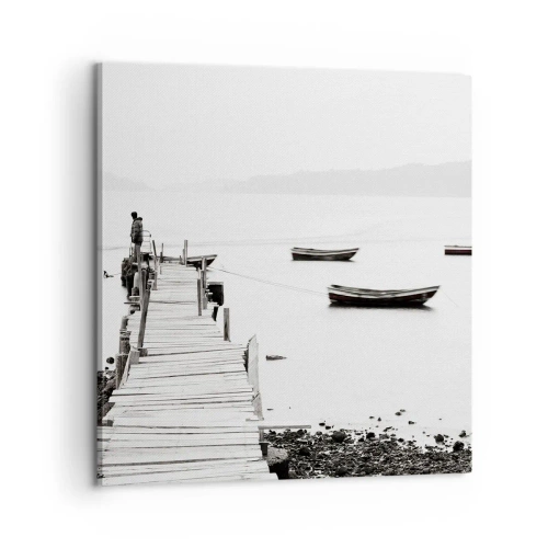 Vászonkép - Csendes és tiszta víz felett - 60x60 cm