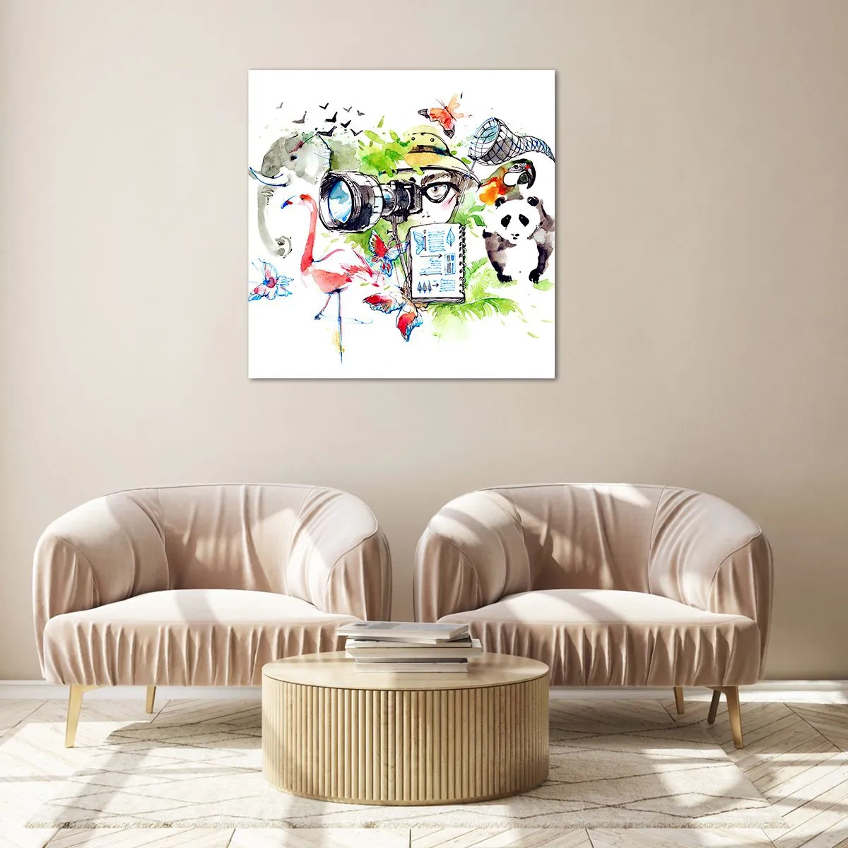 Üveg kép - Az utazó lencséjében - 30x30 cm