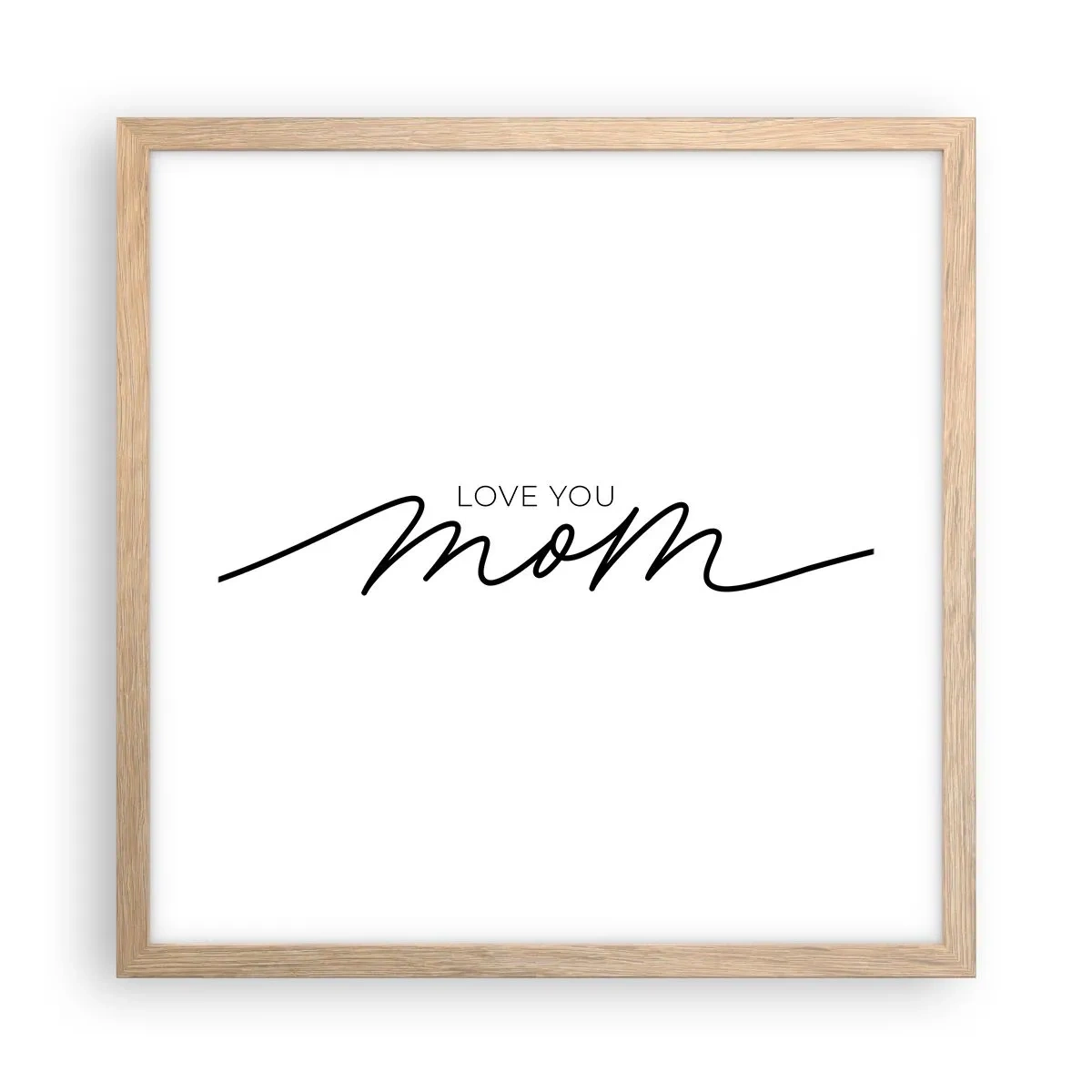 Poszter világos tölgy keretben - Nagy megrázás - 40x40 cm