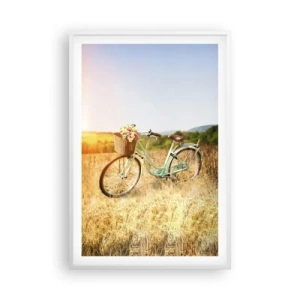 Poszter fekete keretben - Itt maradok egy darabig - 61x91 cm