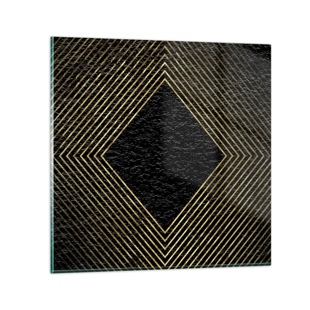Üveg kép - Geometria glamour stílusban - 30x30 cm