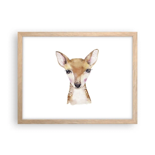 Poszter világos tölgy keretben - Az ártatlanság természete - 40x30 cm