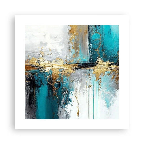 Poszter - Minden áramlik - 40x40 cm