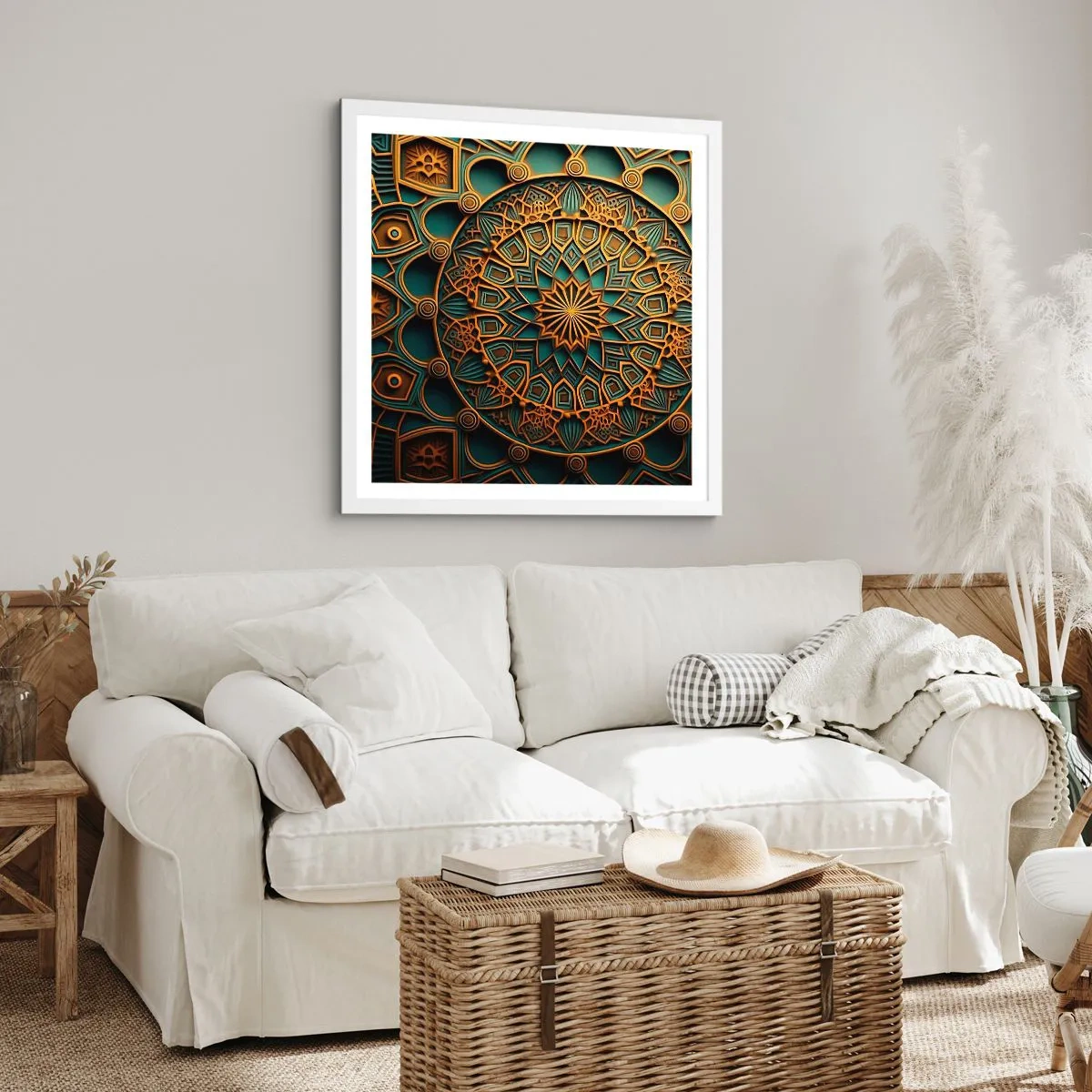 Poszter fekete keretben - Egy arab éghajlaton - 60x60 cm