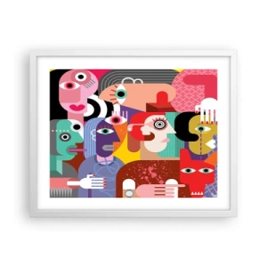 Poszter fekete keretben - Picassó úrtól vagyunk - 50x40 cm