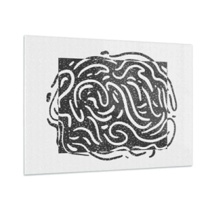 Üveg kép - Absztrakció: örömtánc - 100x70 cm