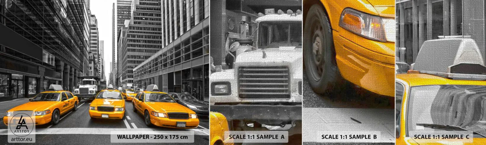 Fotótapéta Minta Premium Canvas - Mi színezzük a várost - Város, New York, Építészet - 100x30 cm