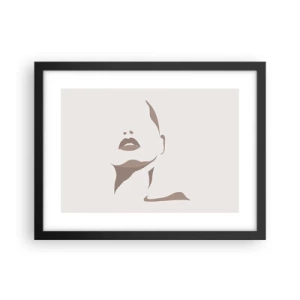 Poszter fehér keretben -  Fényből és árnyékból létrehozott - 40x30 cm