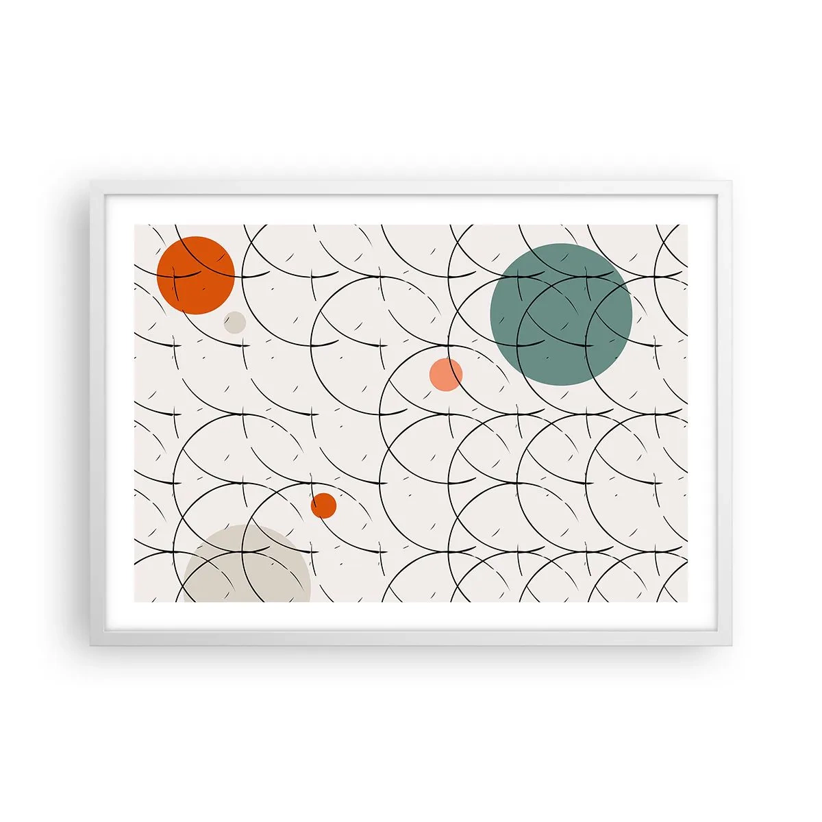 Poszter fekete keretben - A pop-art szellemében - 70x50 cm