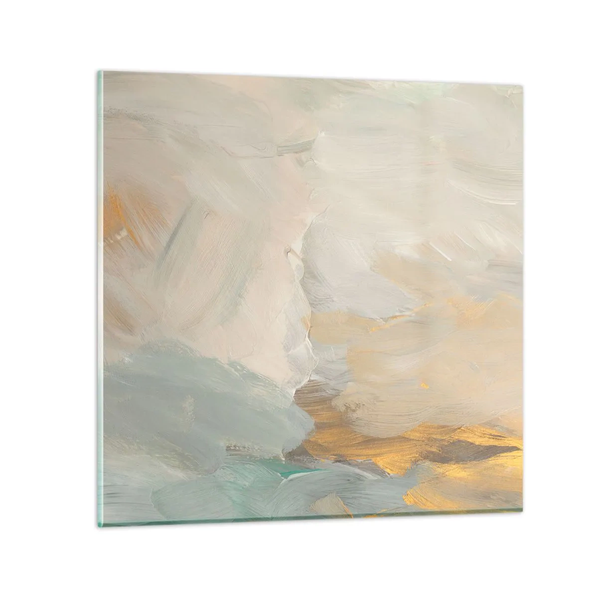 Üveg kép - Absztrakció - a szelídség földje - 40x40 cm