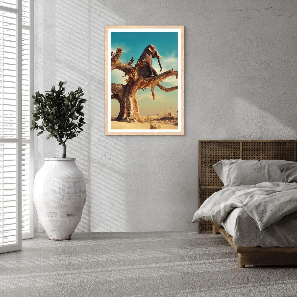 Poszter világos tölgy keretben - Egy új nézőpont - 61x91 cm